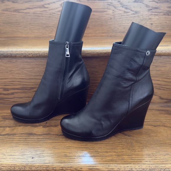 Prada wedge Bootie Black 39 / 9 - Picture 1 of 12